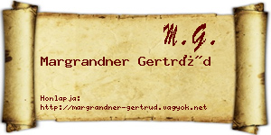 Margrandner Gertrúd névjegykártya